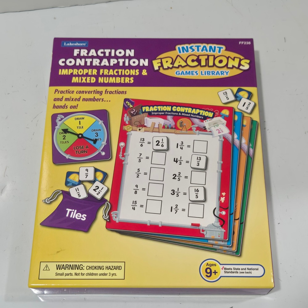 Lakeshore Fraction Contraption Instant Fractions Games Library FF238 Ages 9+
